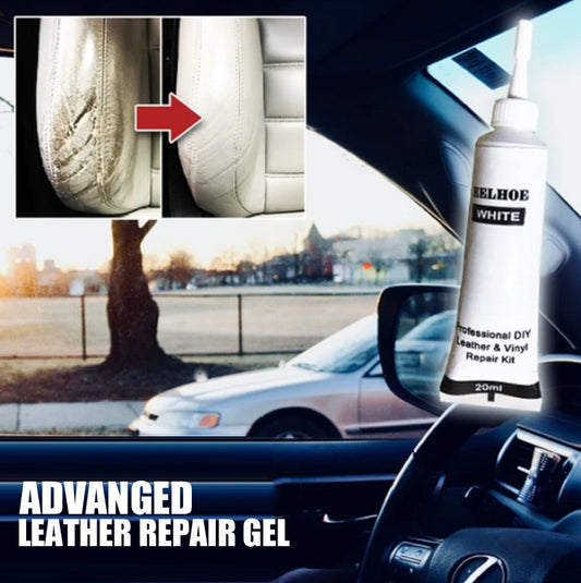 White leather repair gel for car seats and sofas, American Smart EP 20ml repair cream for leather color touch-up and restoration.
