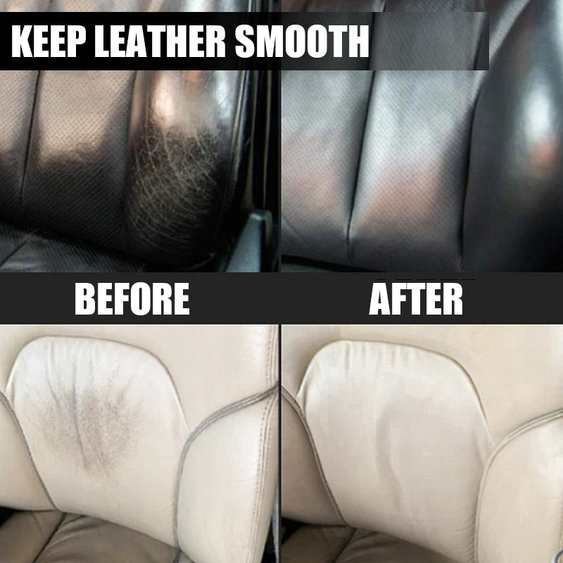 White leather repair gel for car seats, sofas, and instrument panels by American Smart EP, 20 ml repair cream for leather restoration.