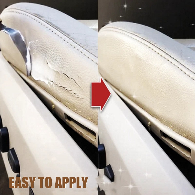 White leather repair gel for car seats, sofas, and instrument panels, by American Smart - EP, in 20ml tube for leather restoration.
