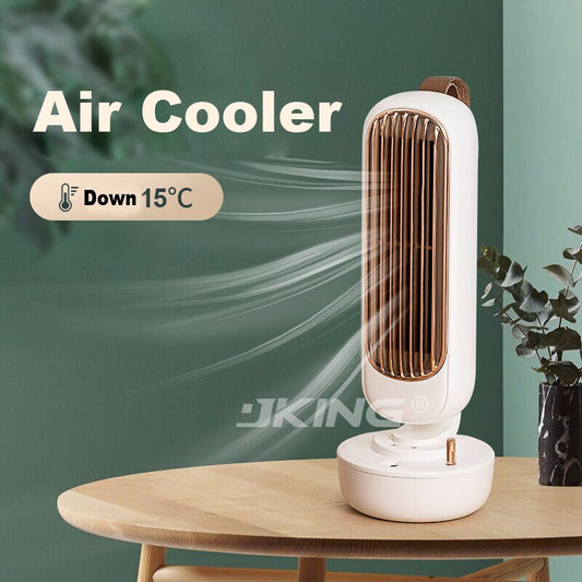 Mini portable air conditioner by American Smart EP with humidifier and purifier, USB desktop fan with water tank for home use