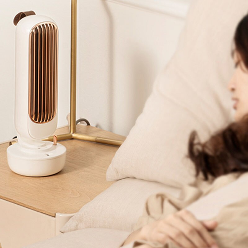 Mini portable air conditioner with humidifier and purifier, American Smart EP USB desktop cooler with water tank for home use