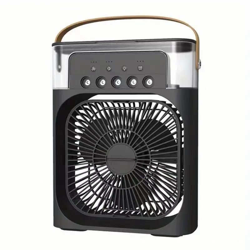 American Smart 3-in-1 Ice Mist Portable Air Cooler showing compact design with misting and cooling features.