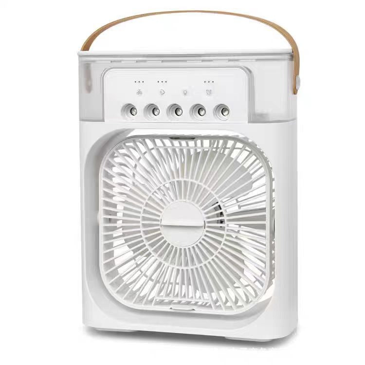 Portable American Smart 3-in-1 Ice Mist Air Cooler showing compact design with misting and cooling features.
