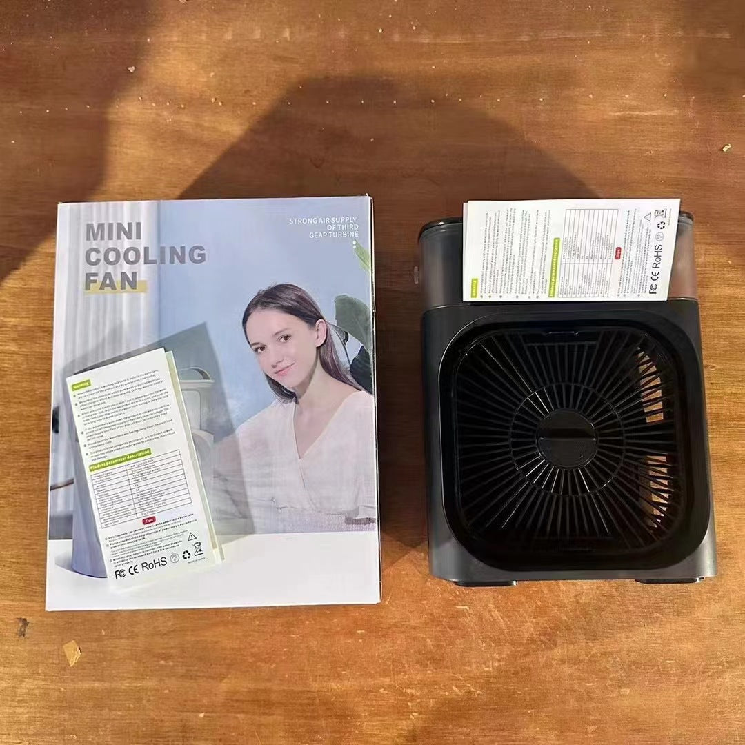 American Smart 3 in 1 Ice Mist Portable Air Cooler showing compact design with misting and cooling features.