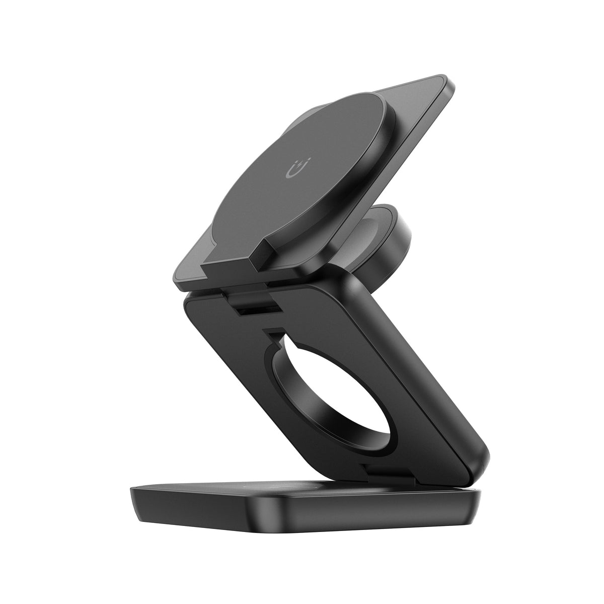 American Smart EP 3-in-1 wireless charger with magnetic foldable stand for iPhone, compatible power adapter and charging holder