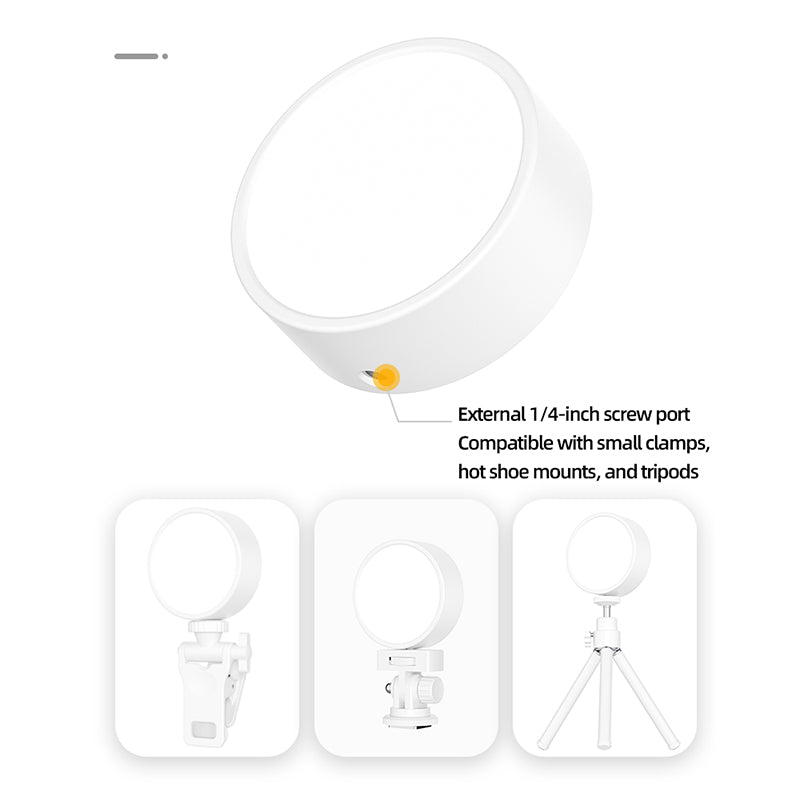 Mini fill light from American Smart EP with magnetic pocket design, ideal for mobile selfies, video calls, and live streaming.