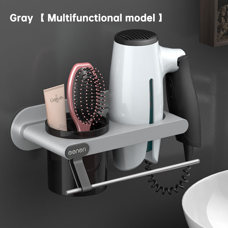American Smart EP wall-mounted hair dryer rack with non-perforated design for bathroom storage and organization.