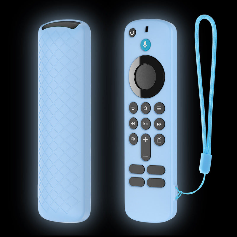 American Smart EP silicone remote control case for Fire TV Stick HD/4K with anti-slip, dustproof, and shockproof features.