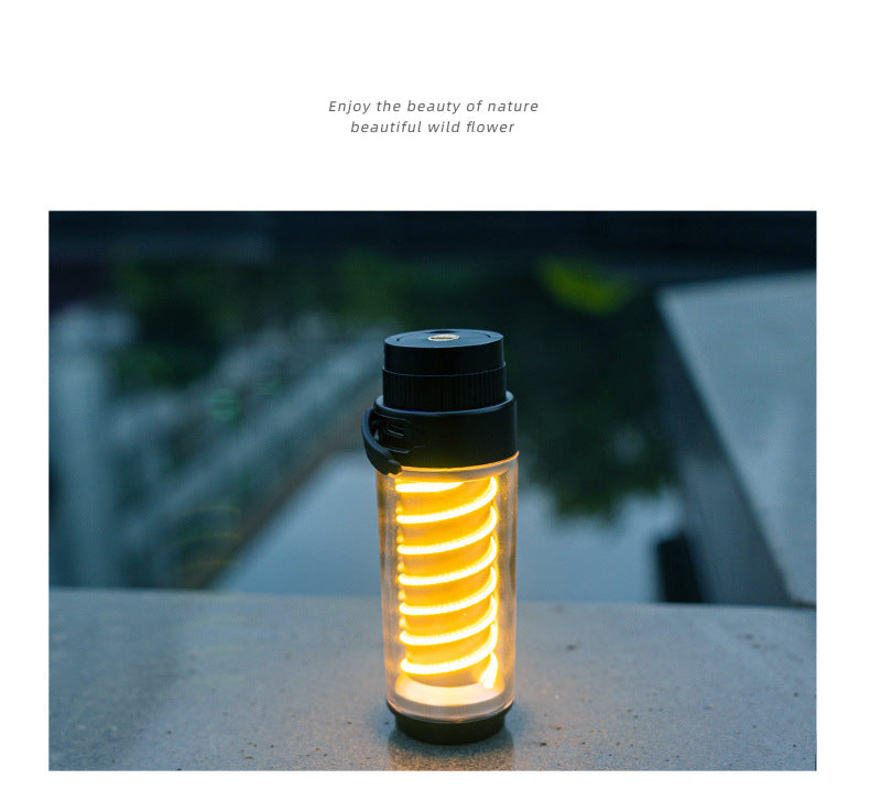 Portable outdoor camping light with tripod stand, LED lighthouse marquee tent atmosphere lighting by American Smart - EP.