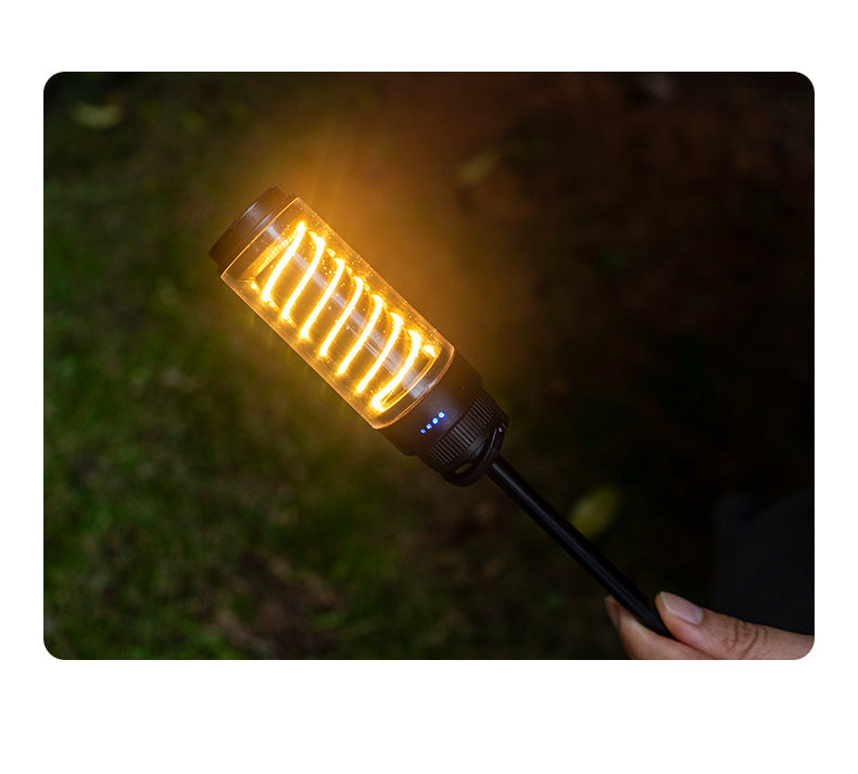 American Smart EP outdoor camping light with tripod stand, portable flashlight and marquee tent atmosphere lighting for nighttime use