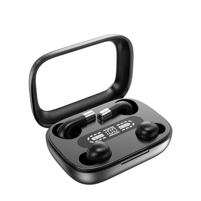 American Smart EP TWS wireless Bluetooth earbuds with noise canceling, mic, waterproof design, ideal for sleeping and sports.