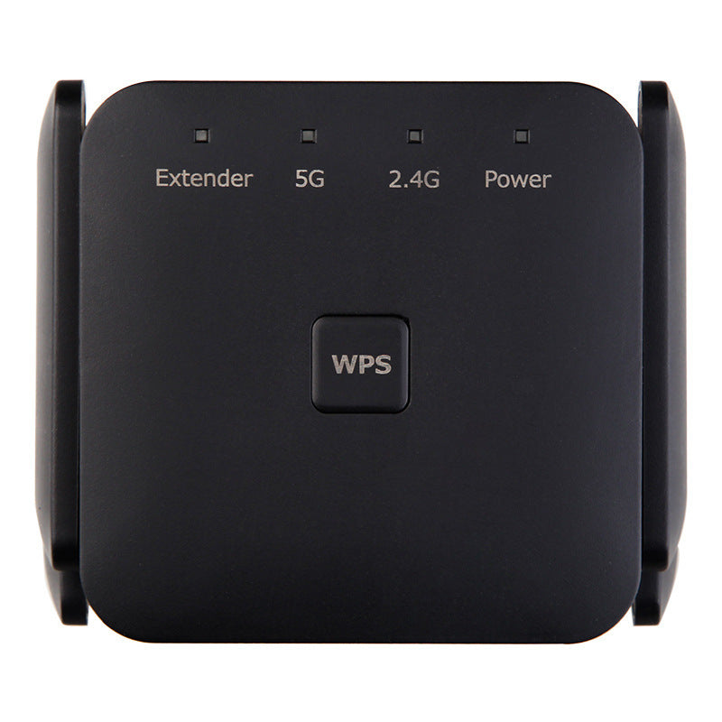 American Smart AC1200M dual band WiFi repeater with high-power signal amplification and 5G support for extended wireless coverage.