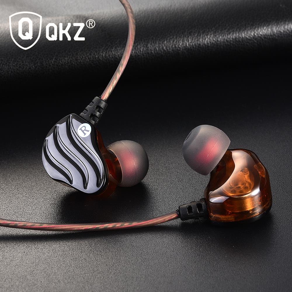 Earphones QKZ KD4 fone de ouvido Mini Dual Driver Original hybrid dual dynamic driver Headphone mp3 DJ Headset auriculares - American Smart