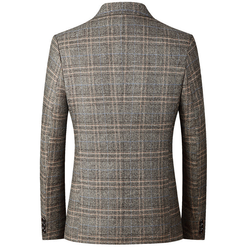 Men's casual non-ironing top jacket by American Smart - EP, middle-aged style, lightweight and comfortable for everyday wear.