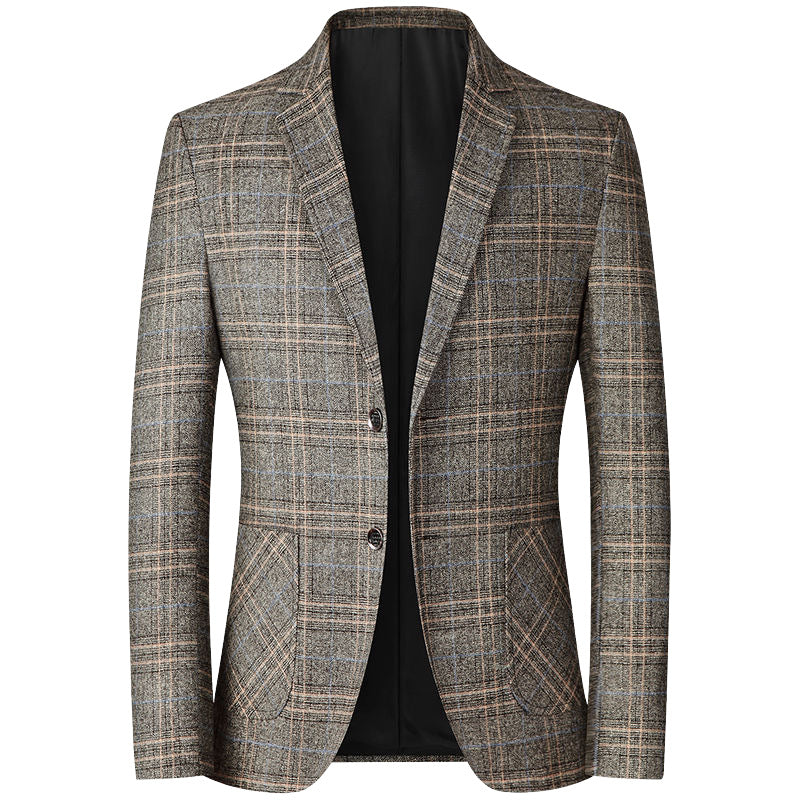 Men's casual, non-ironing top jacket by American Smart - EP, featuring a comfortable, middle-aged style suitable for everyday wear.