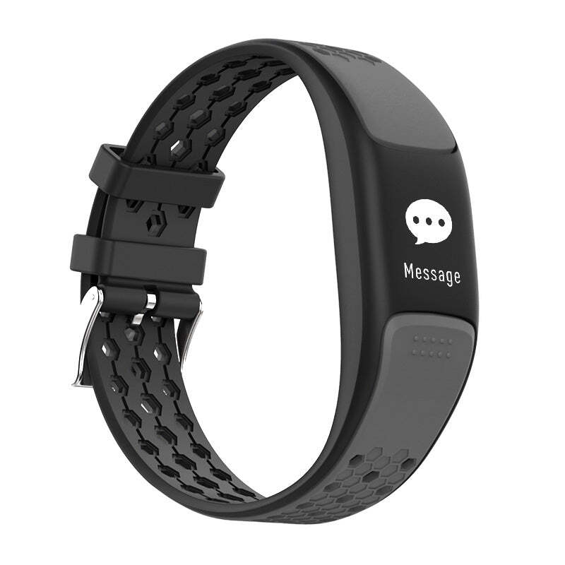 Black American Smart Sporty Fitness Tracker and Waterproof Swimmers Watch showing digital display and sporty design.