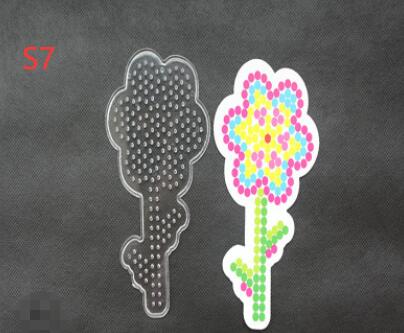 American Smart WB 5mm puzzle bean template for DIY puzzle stitching toy, showing colorful plastic pieces and stitching setup.