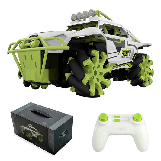 American Smart high speed RC sports car, remote control toy vehicle designed for action and outdoor play.