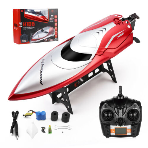American Smart 2.4G remote control high-speed ship toy, detailed view showing sleek design and control features.