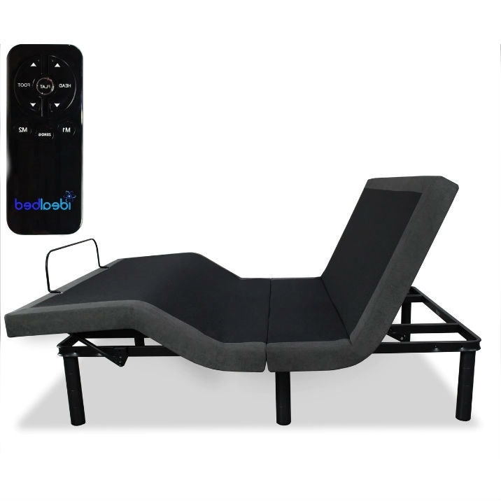 American Smart Queen size adjustable bed frame with wireless remote control, featuring a sturdy metal base and ergonomic design.