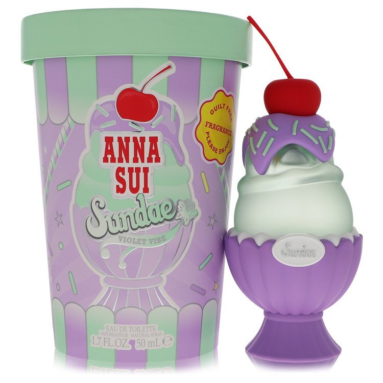 Anna Sui Sundae Violet Vibe by Anna Sui Eau De Toilette Spray 1.7 oz (Women) - American Smart