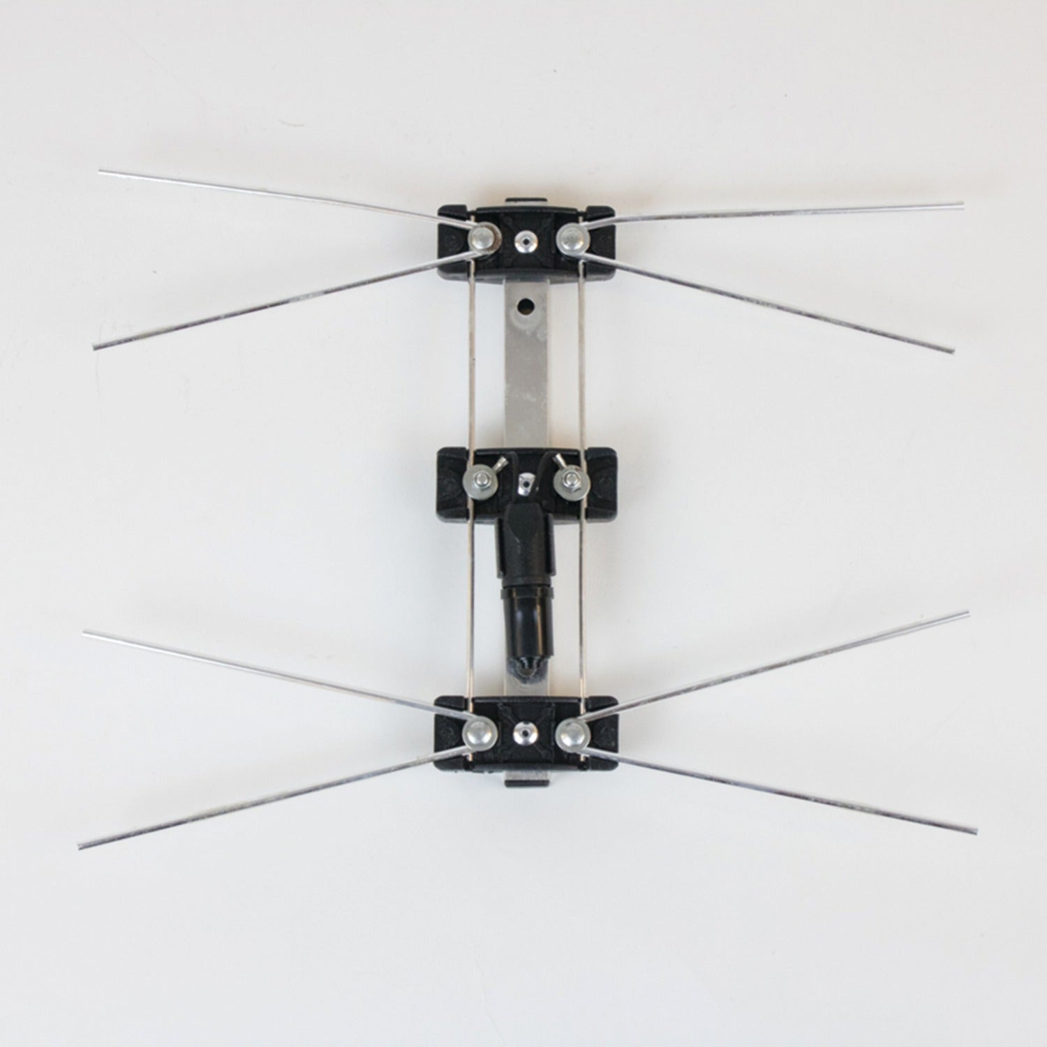 American Smart Eagle Aspen DTV2BUHF 2-Bay UHF outdoor antenna installed for TV reception, featuring multiple elements and robust construction.