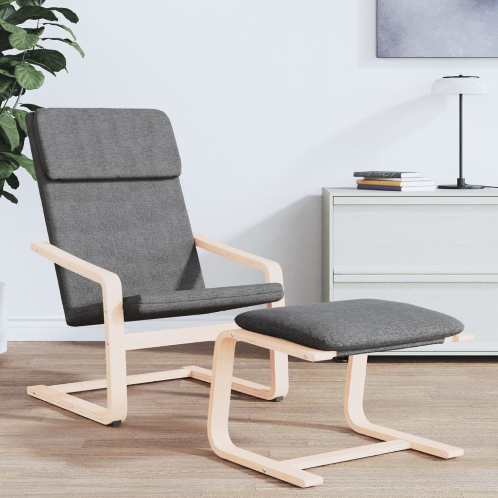 Dark gray fabric relaxing chair by American Smart, a comfortable arm chair suitable for living rooms and lounging spaces.