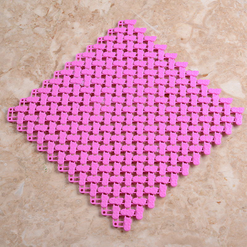 American Smart Big Foot 30x30 cm bathroom mat with drainage cushion for toilet and kitchen, non-slip ground storage mat