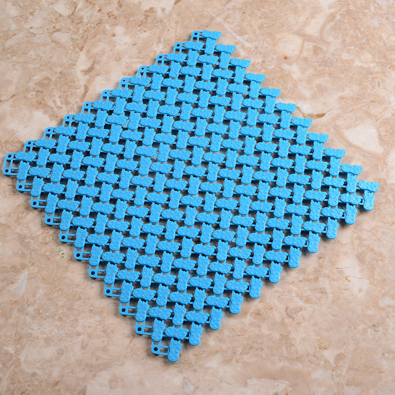 American Smart Big Foot 30x30 cm bathroom mat with drainage cushion for toilet and kitchen, ground storage and comfort.