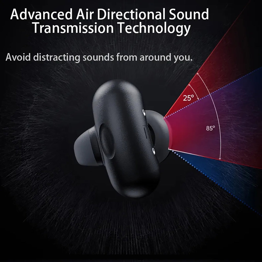 American Smart WB bone conduction Bluetooth 5.3 earphones with pink and white clip-on design for wireless sports use and noise reduction