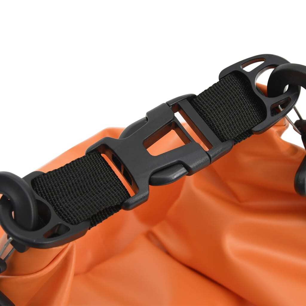 Orange 4-gallon PVC dry bag with zipper for boating and water sports, featuring the American Smart WB brand.
