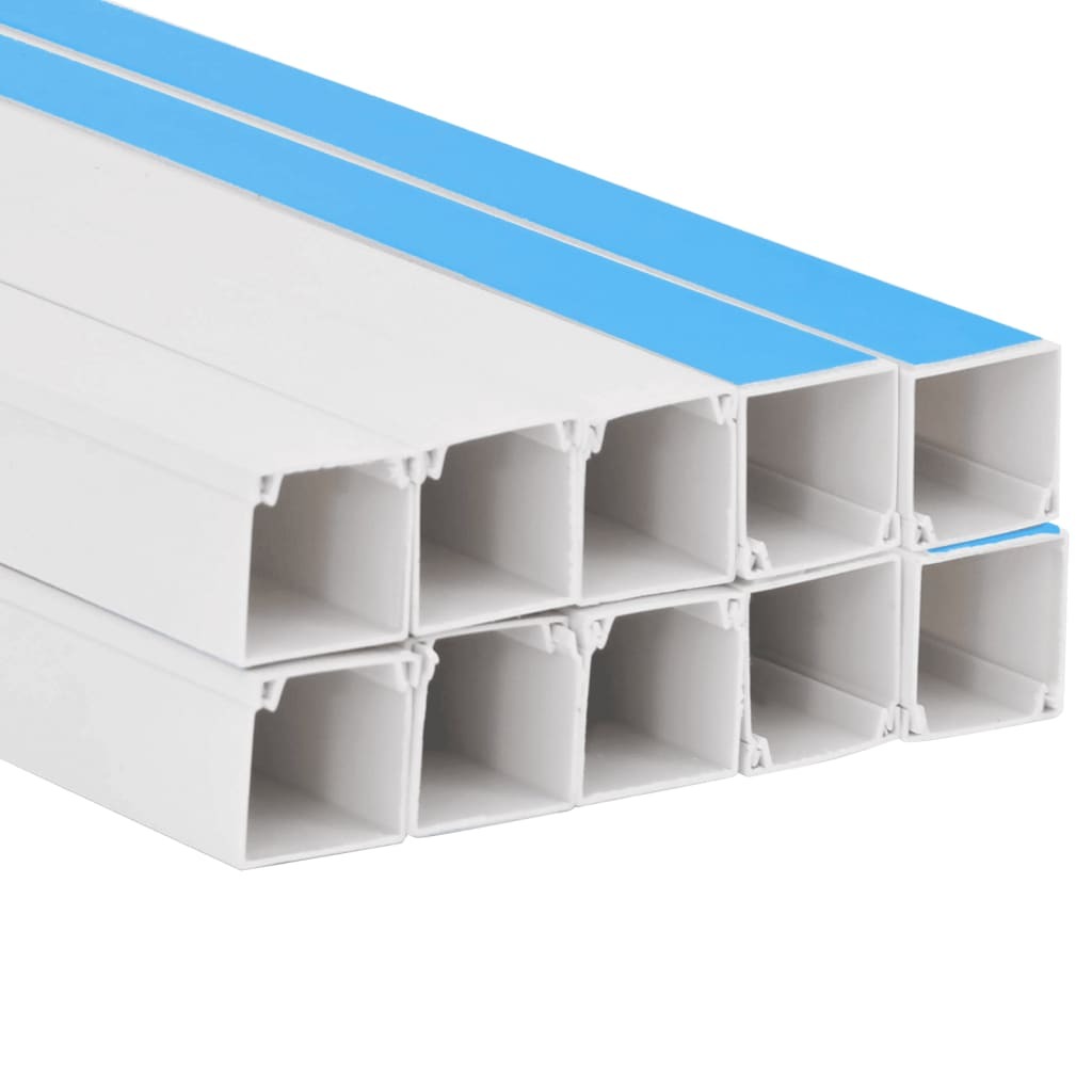 American Smart self-adhesive cable trunking, 1.6"x1" PVC, for organizing and concealing wires and cables effectively.
