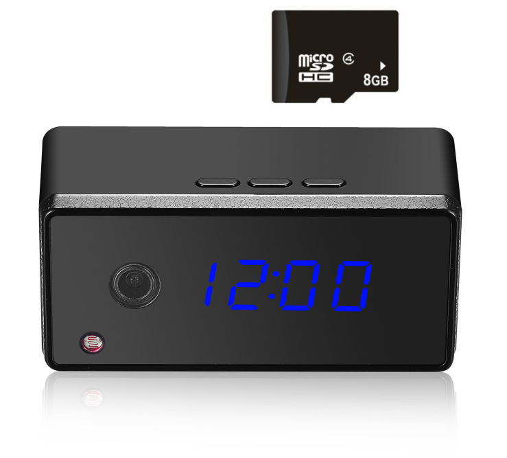 Style: Cam 8G - HD infrared light night vision camera alarm clock