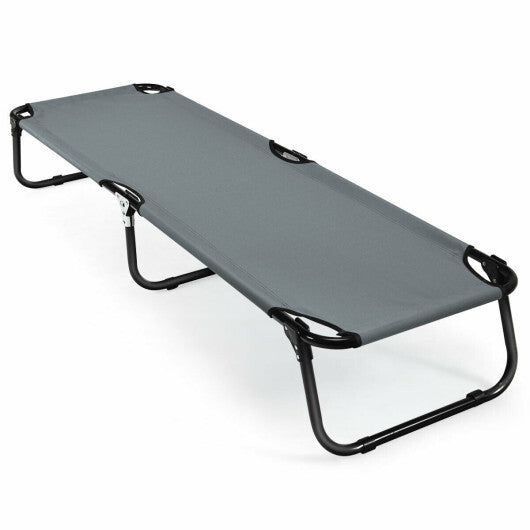 American Smart WB folding camping bed, portable military cot for outdoor sleeping and hiking, lightweight and easy to carry.