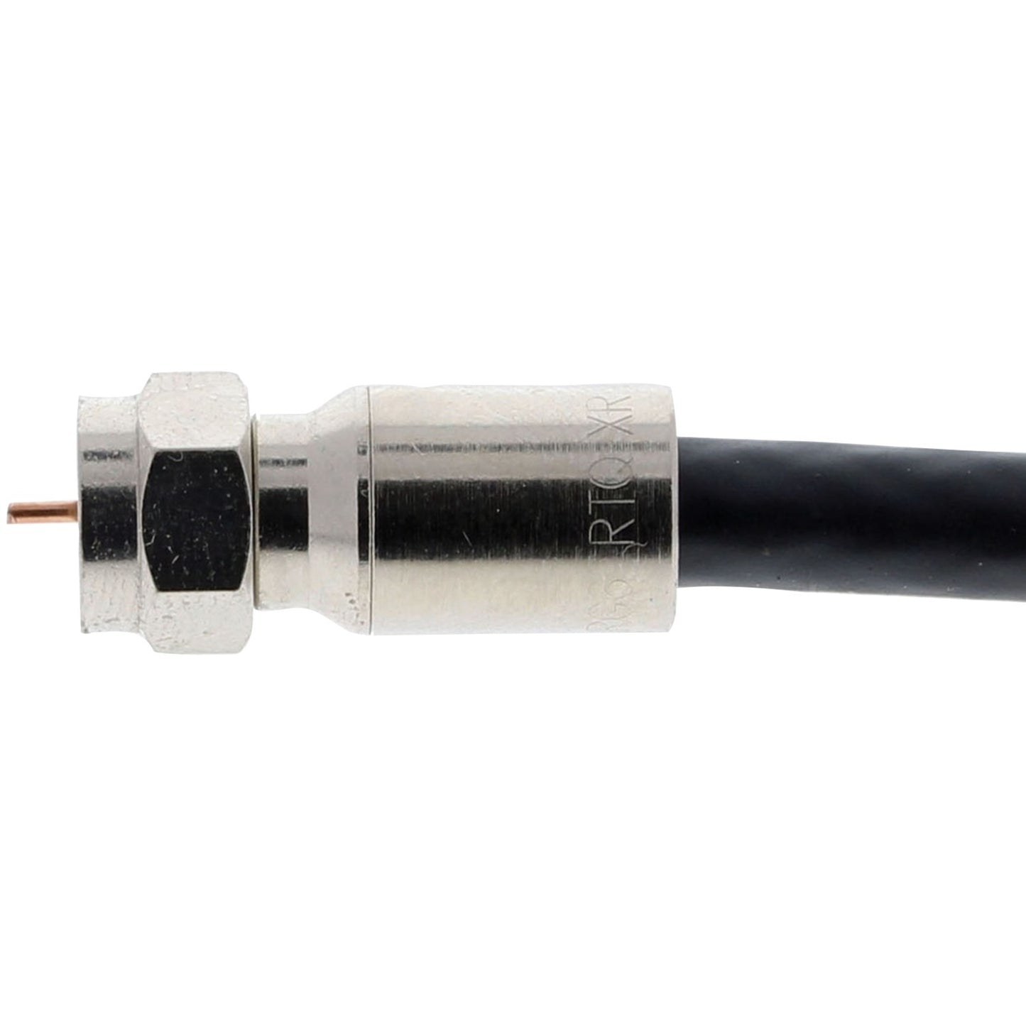 Set of 50 American Smart IDEAL RG6 F-Compression Connectors for cable TV and satellite installation, showing connectors on a white background.