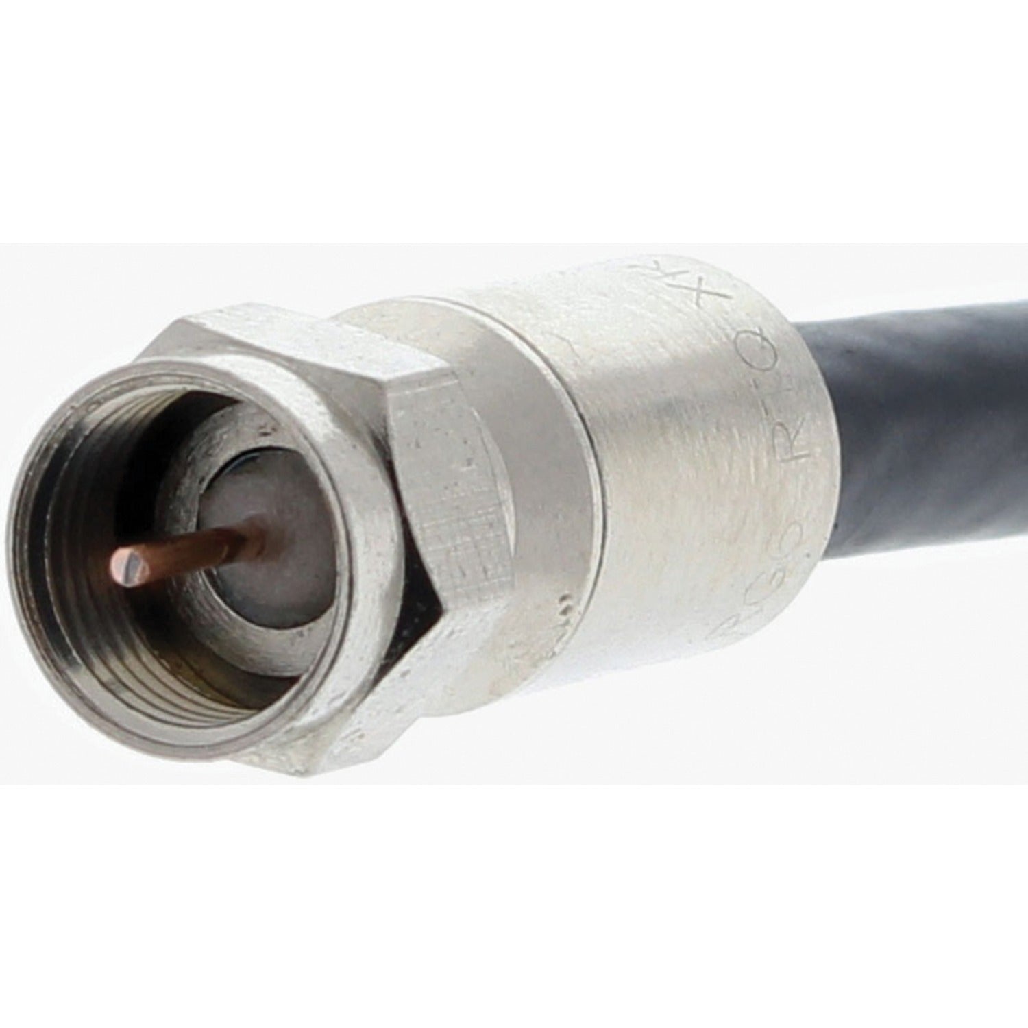 Set of 50 American Smart IDEAL RG6 F-Compression Connectors for cable TV and satellite wiring, shown in the image.