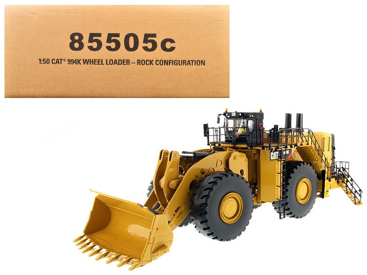 CAT Caterpillar 994K Wheel Loader with Rock Bucket and Operator "Core Classics" Series 1/50 Diecast Model  by Diecast Masters - American Smart