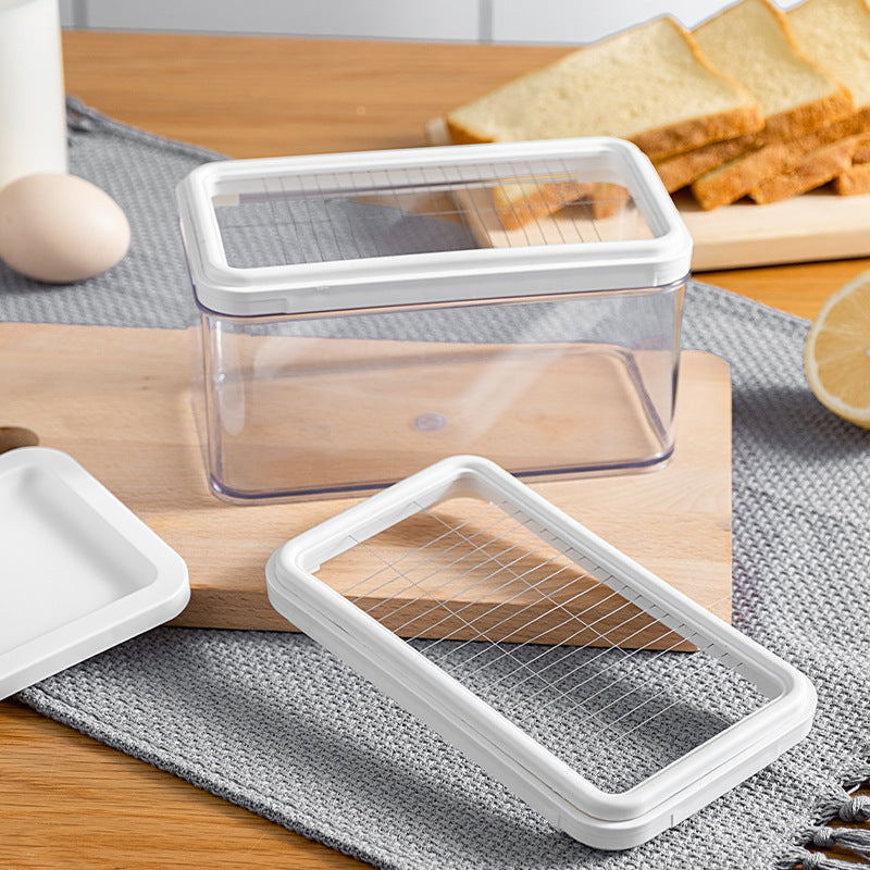 Baking Stainless Steel Butter Cutter Cheese Fresh Keeping Cheese Storage Box - American Smart