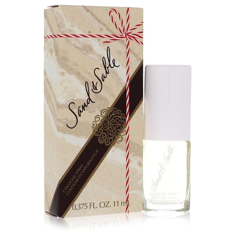 Coty Sand & Sable women's cologne spray, .375 oz bottle, with elegant packaging and branding visible.