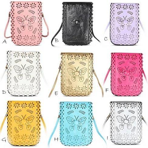 Pink crossbody purse with floral and butterfly filigree design, American Smart WB social butterfly style, vertical cross body bag