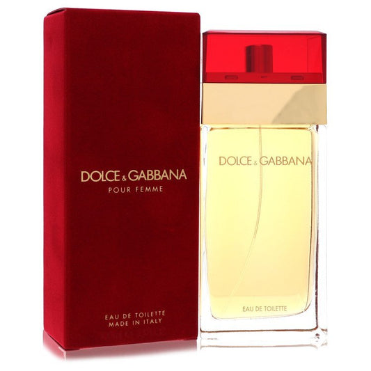Dolce & Gabbana Eau De Toilette spray for women, 3.3 oz, featuring elegant floral and citrus notes in a stylish bottle