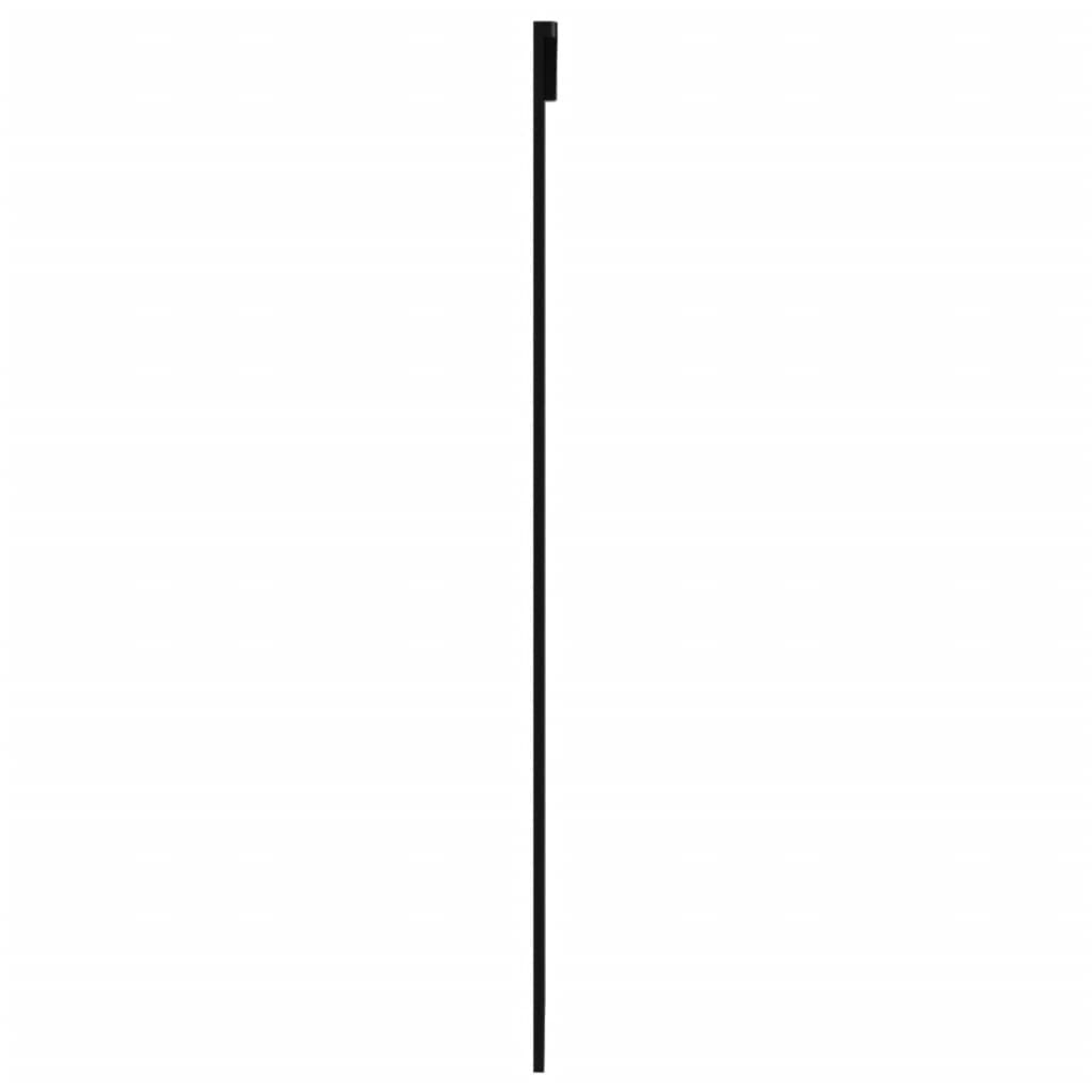 Black sliding door with ESG glass and aluminum frame, measuring 29.9x80.7 inches, from American Smart - WB.