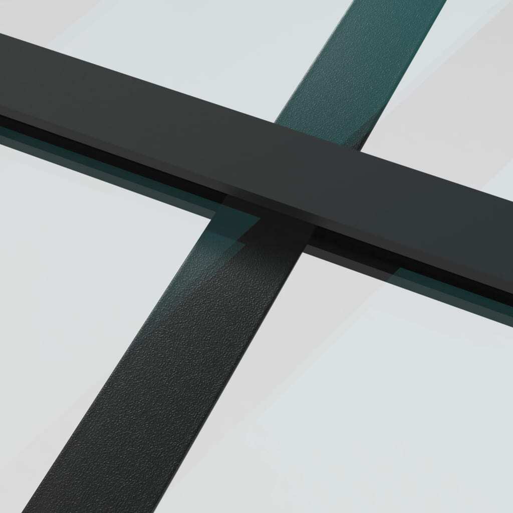 Black sliding door with ESG glass and aluminum frame, measuring 29.9x80.7 inches, by American Smart - WB.