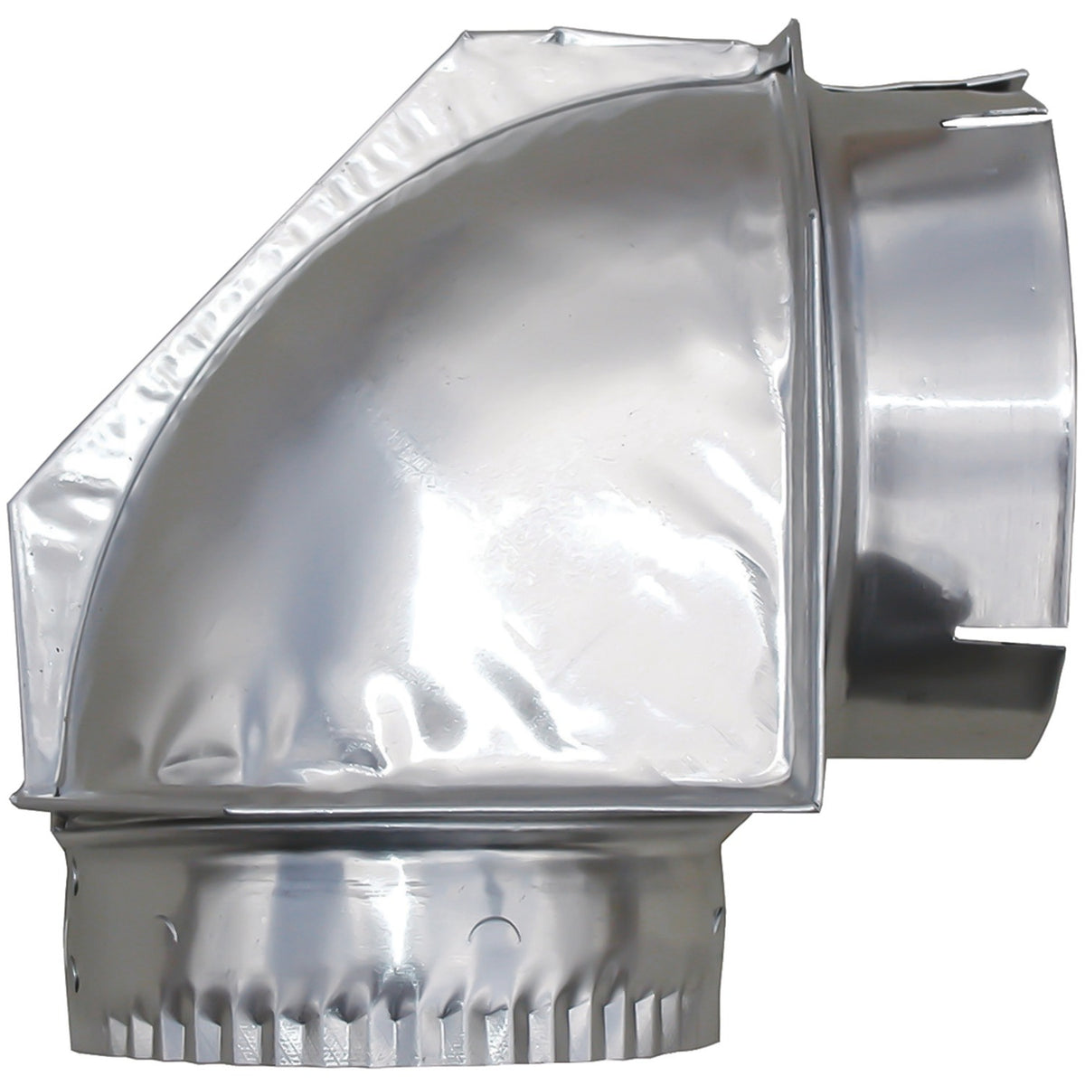 American Smart Builder's Best 010151 close elbow ducting part for HVAC systems, showing the metal close elbow fitting.
