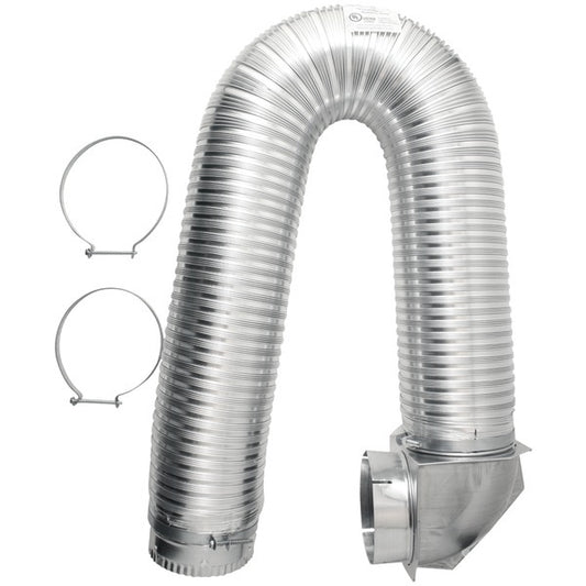American Smart Builder's Best 4-inch UL transition duct single-elbow kit for HVAC or ventilation ducting applications.