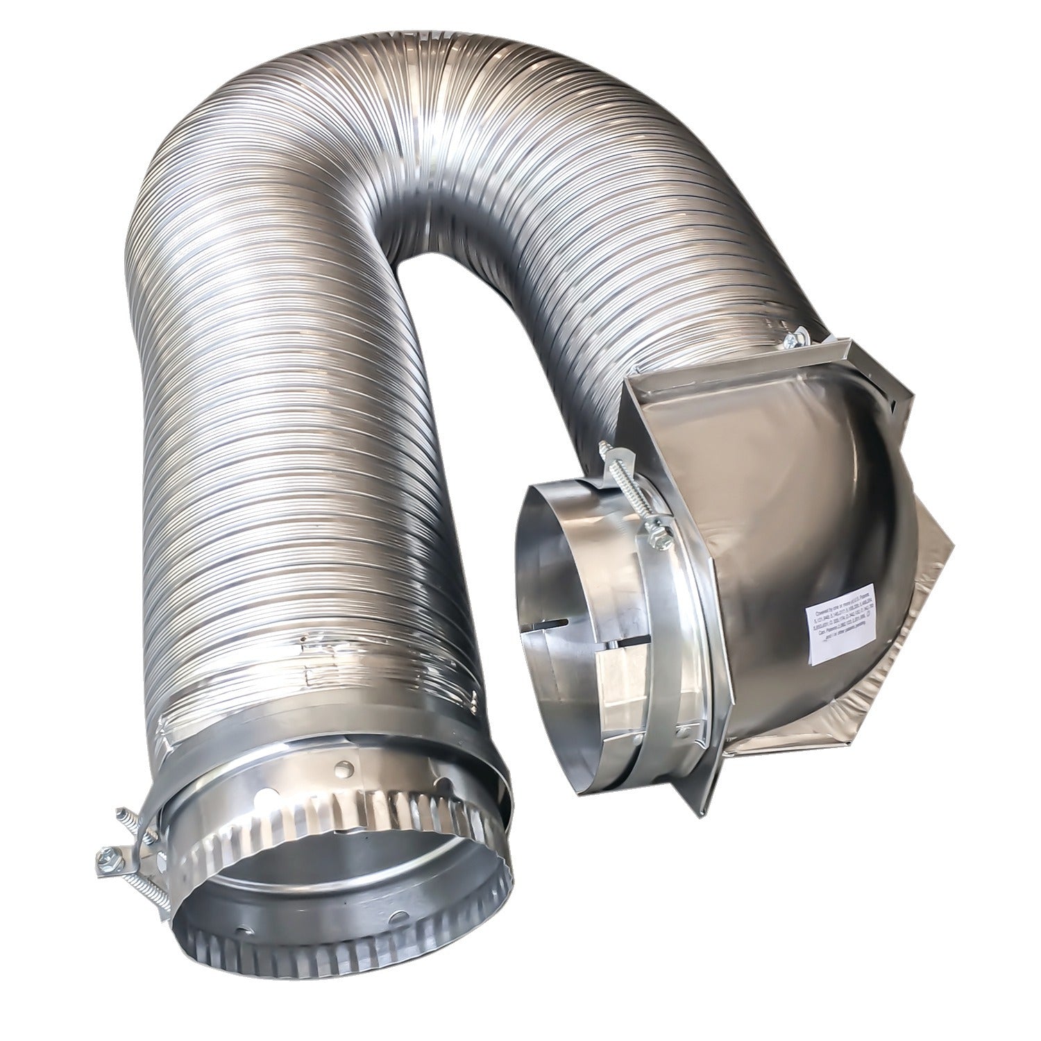 American Smart Builder's Best 4-inch x 8-foot UL transition duct single-elbow kit for HVAC ducting parts.