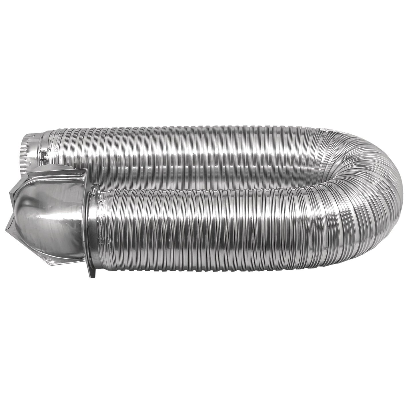 American Smart UL 4-inch x 8-foot transition duct single-elbow kit, durable ducting parts for HVAC or ventilation systems.