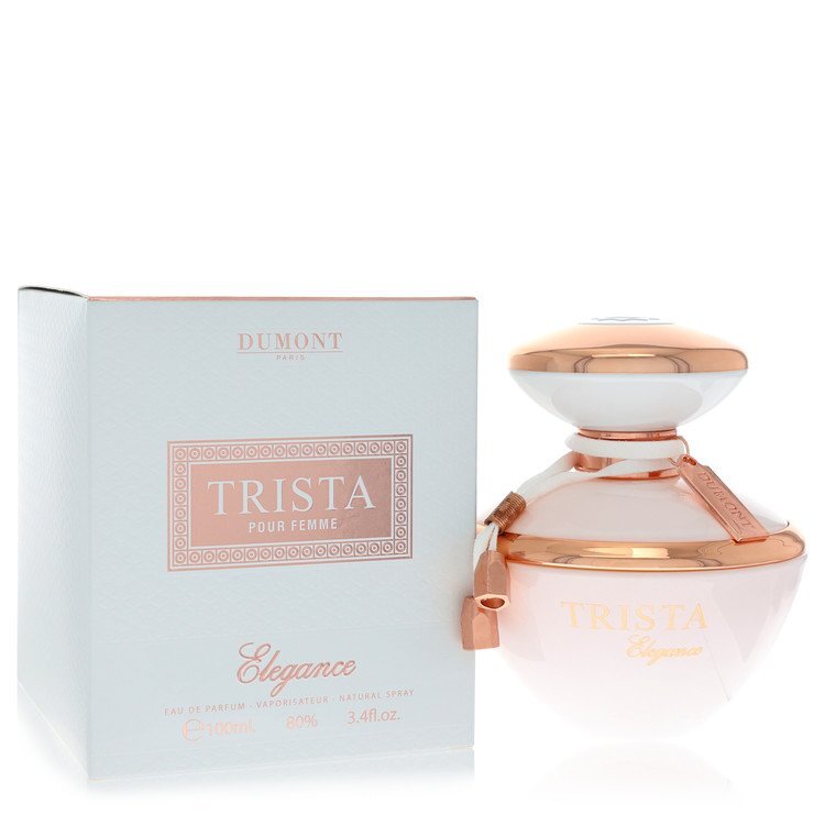Dumont Trista Elegance Eau de Parfum spray for women, 3.4 oz, featuring a sleek bottle design by Dumont Paris