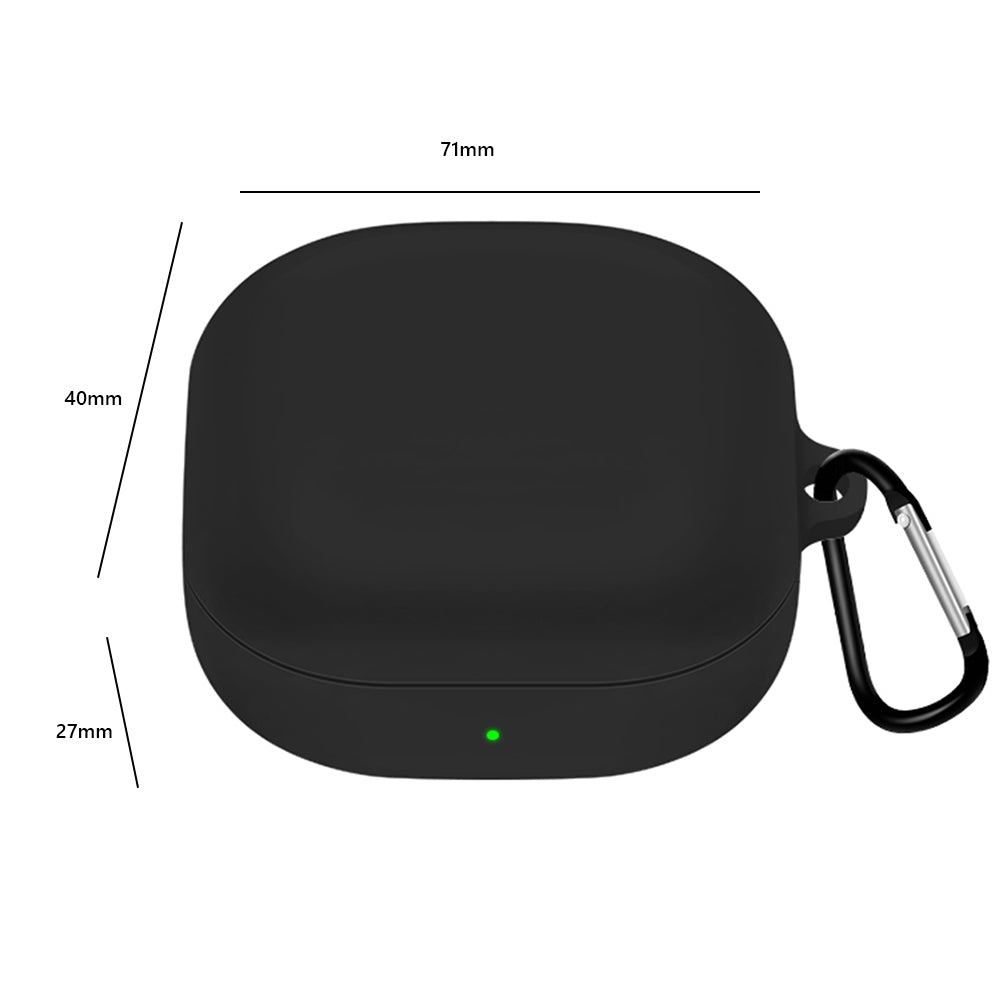 Silicone Earphone Protective Case Wireless Bluetooth Headset Anti-fall Cover With Buckle Compatible For Samsung Galaxybuds2 Live/pro Lavender Gray - American Smart