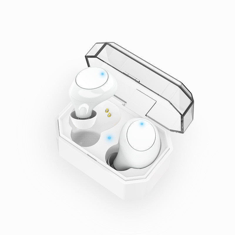 Color: White E - Wireless Magnetic Sports In-ear Headphones - American Smart